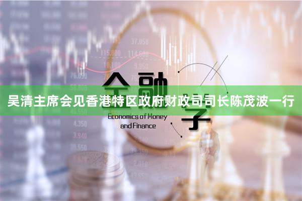 吴清主席会见香港特区政府财政司司长陈茂波一行