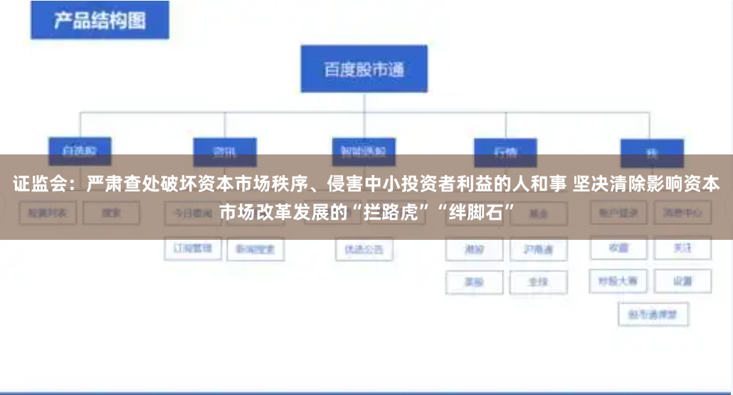证监会：严肃查处破坏资本市场秩序、侵害中小投资者利益的人和事 坚决清除影响资本市场改革发展的“拦路虎”“绊脚石”